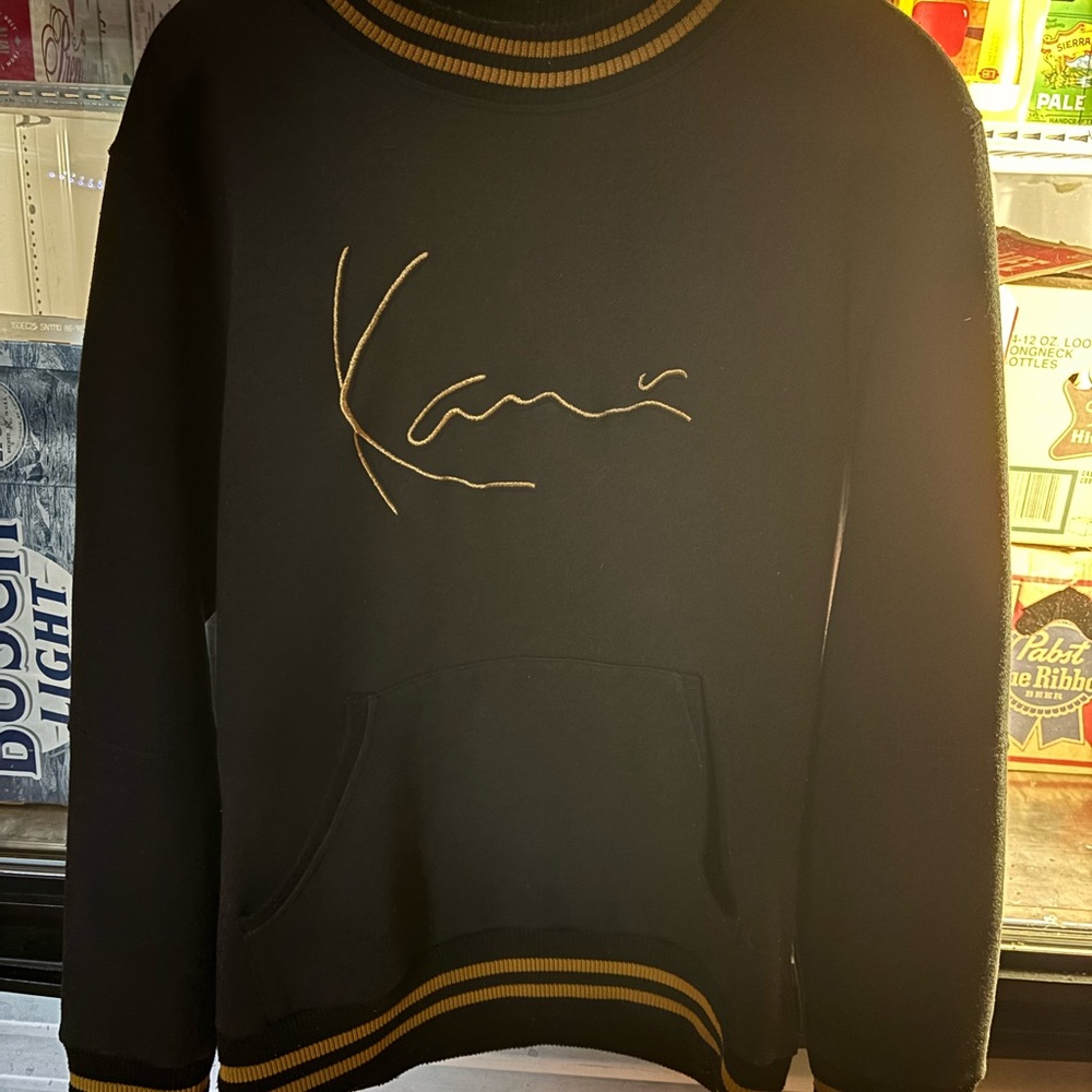 Karl Kani Men's Sweater in Black with Gold Details